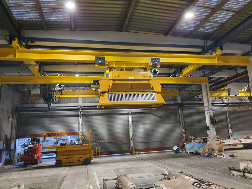 Компания Sere Maintenance заменила кран на участке производства бетонных плит на заводе группы KP1